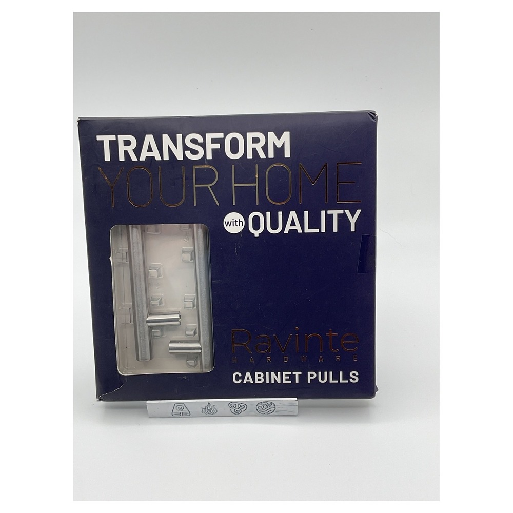 Ravinte 3 Pack 6" Cabinet Pulls‎ Satin Nickel Stainless Steel 3.75" Hole Center